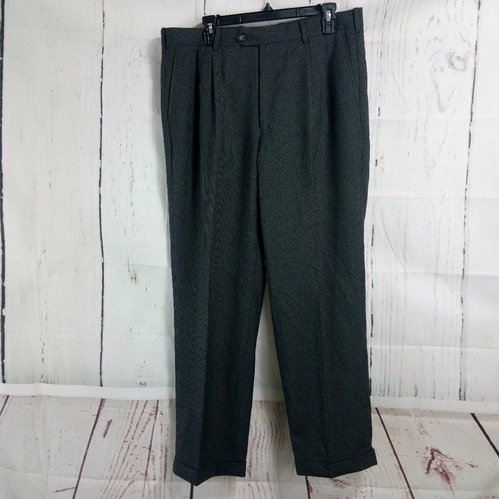 Mondo di Marco Gray Black Dress Pants 36x29.5 Ple